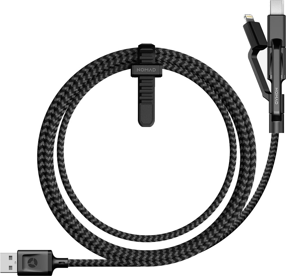 

Universal, USB-A to Lightning/USB-C/microUSB