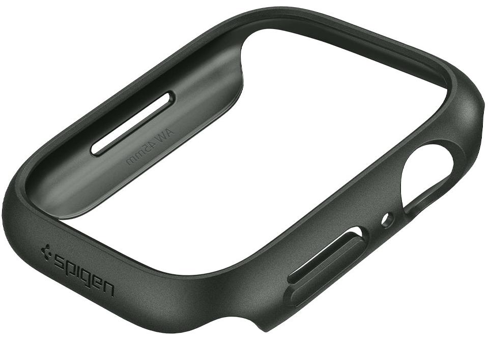 Чехол Spigen Thin Fit (ACS04175) для Apple Watch Series 7 45 mm (Military Green) купить в интернет-магазине icover
