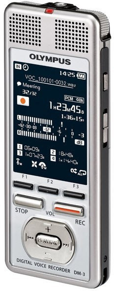Olympus DM-3 - цифровой диктофон (Silver) купить в интернет-магазине icover