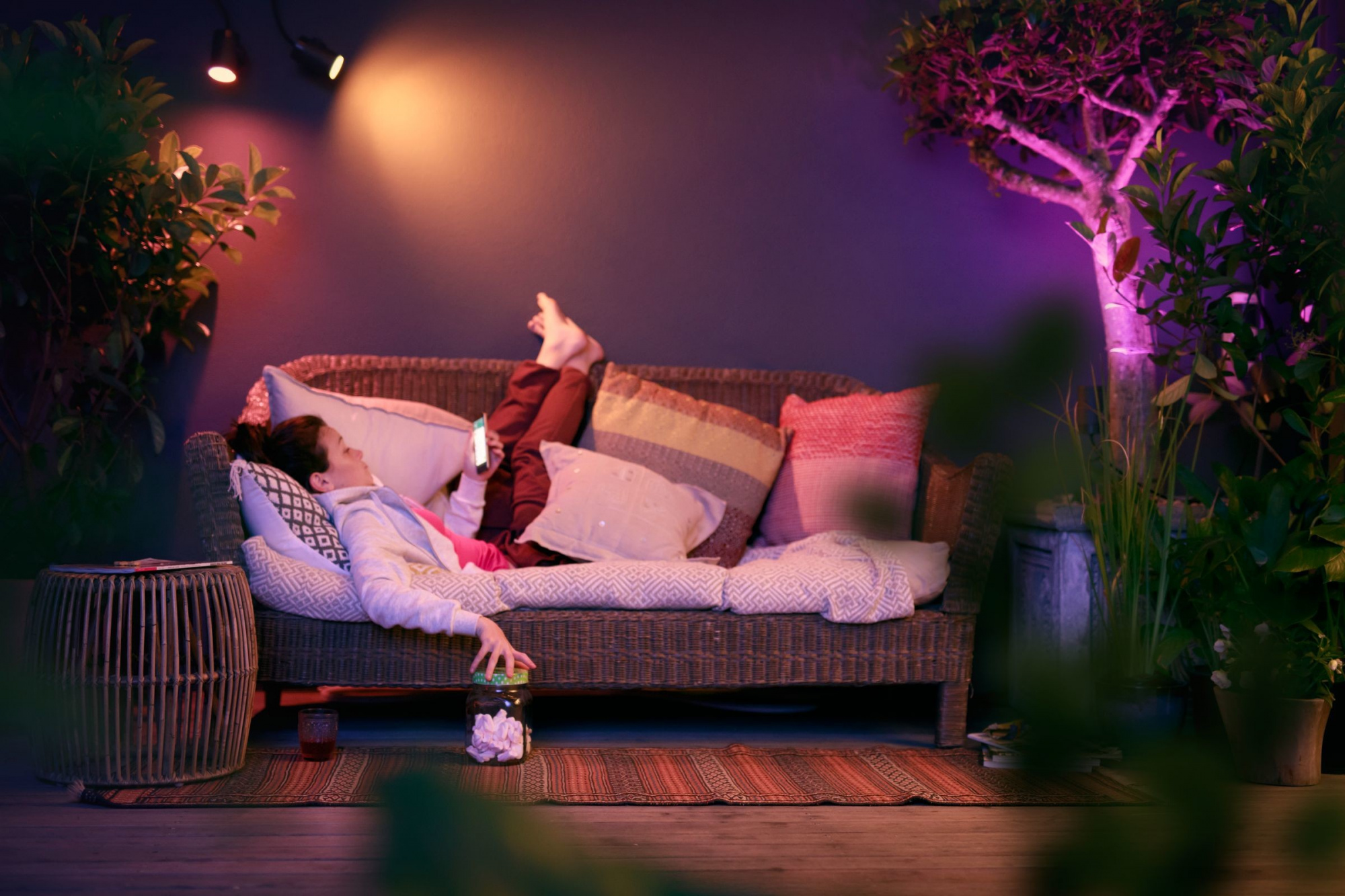 Комплект светодиодная уличных ламп Philips Hue Lily Garden Spotlight 8718696167960 (Black) купить в интернет-магазине icover