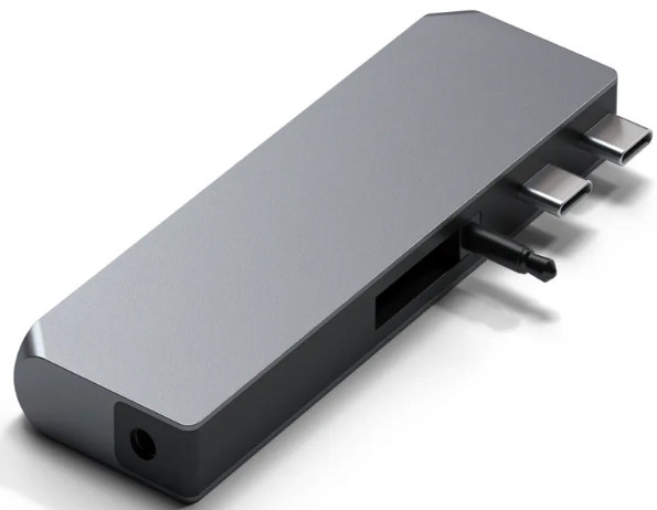 USB-концентратор Satechi USB-C Pro Hub Mini ST-UCPHMIM для MacBook Pro 2021 (Space Grey) купить в интернет-магазине icover