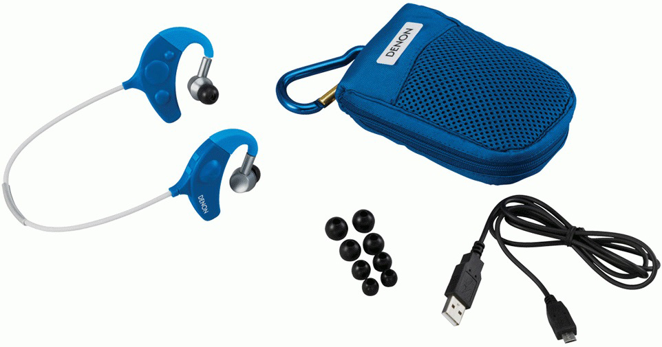 Denon AH-W150 - внутриканальные наушники c микрофоном (Blue) купить в интернет-магазине icover