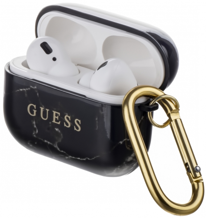 

Чехол Guess CG Mobile (GUACAPTPUMABK) для AirPods Pro (Black Marble)