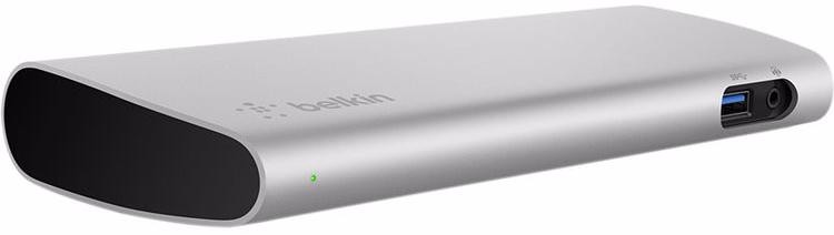 Расширитель портов ввода-вывода Belkin Thunderbolt 3 Express Dock HD F4U095 (Grey) купить в интернет-магазине icover