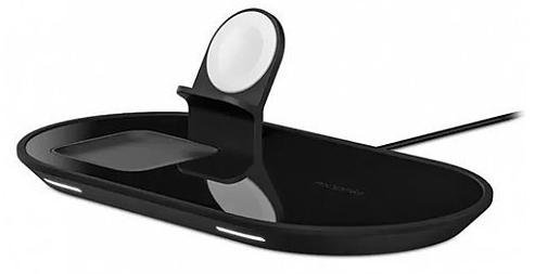 Беспроводное зарядное устройство Mophie 3 in 1 Wireless Charging Pad 409903627 (Black) купить в интернет-магазине icover