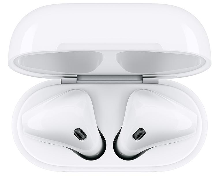 Наушники Apple AirPods в футляре с беспроводной зарядкой MRXJ2 (White) купить в интернет-магазине icover