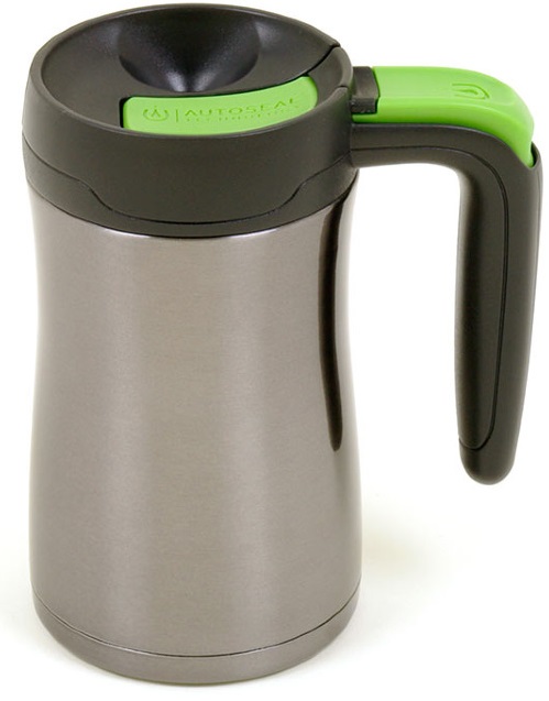 Термокружка с замком Contigo Fulton contigo0143 (Grey/Green) купить в интернет-магазине icover