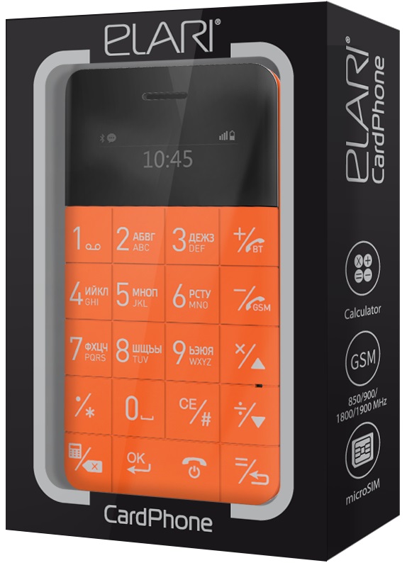 Телефон Elari CardPhone (Orange) купить в интернет-магазине icover