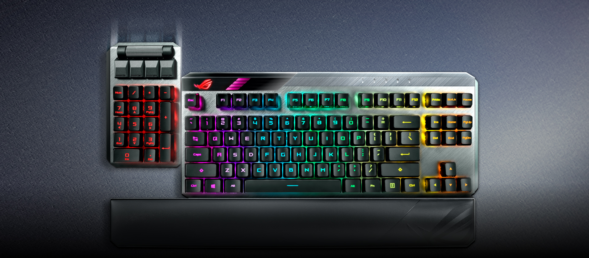Игровая клавиатура Asus ROG Claymore II (90MP01W0-BKRA00) RX Red USB/2.4GHz (Black) купить в интернет-магазине icover