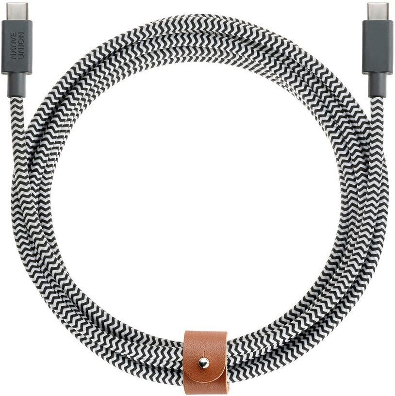 

Кабель Native Union Belt (BELT-C-ZEB) USB-C to USB-C 2.4m (Zebra)