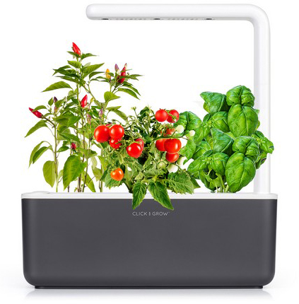 Умный сад Click & Grow Smart Garden 3 Томат, перец, базилик (Graphite) купить в интернет-магазине icover