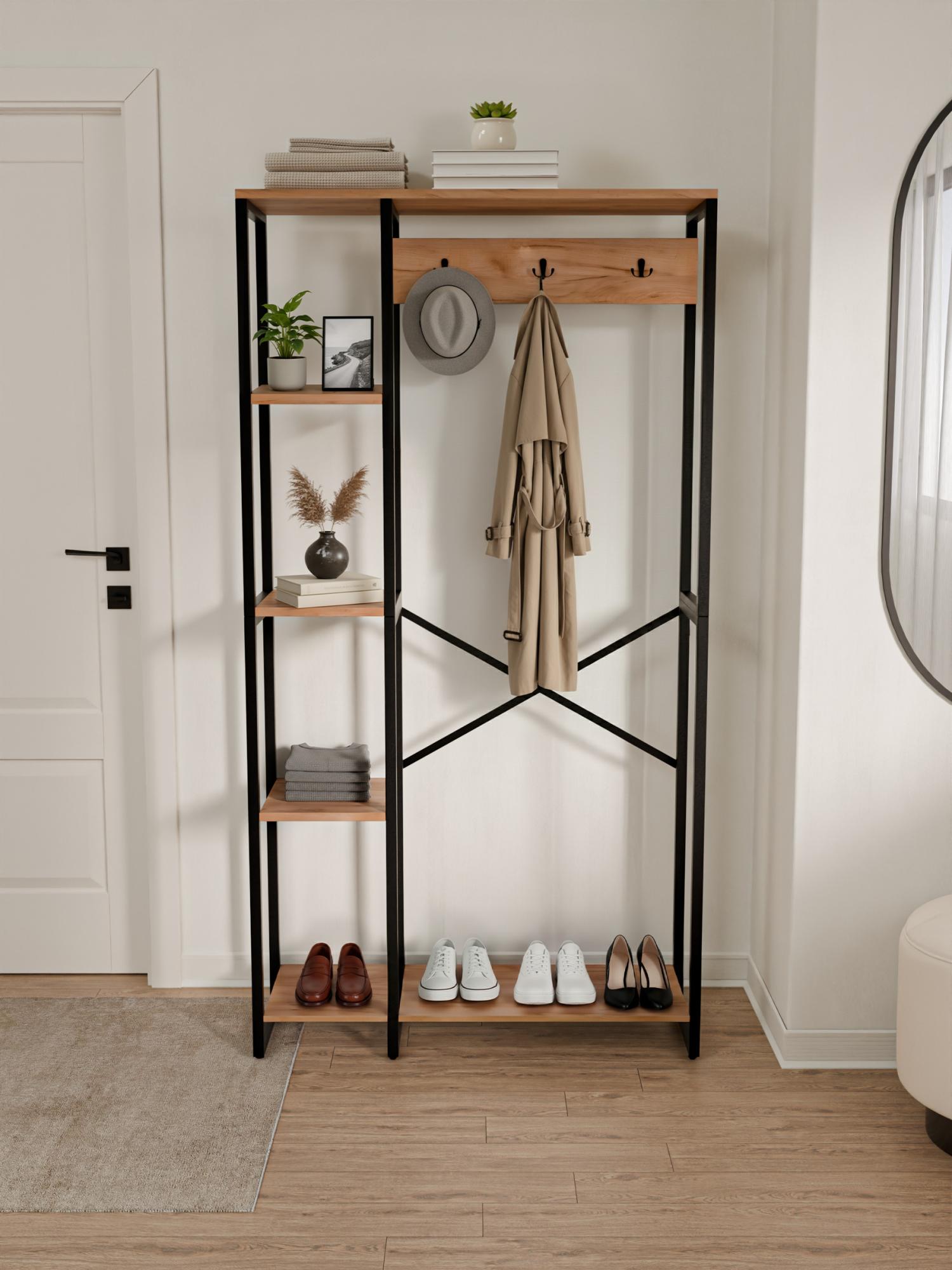 Прихожая лофт RIDBERG SEATTLE (Oak) купить в интернет-магазине icover