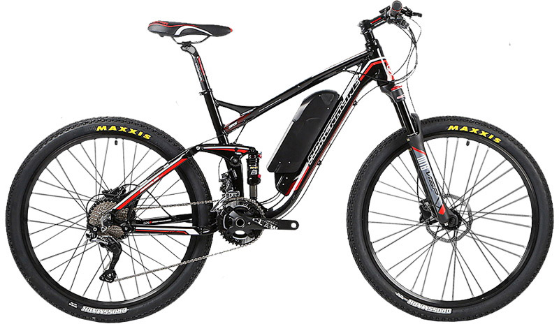Электровелосипед Twitter AM26 E1 17 (Black/Red) купить в интернет-магазине icover