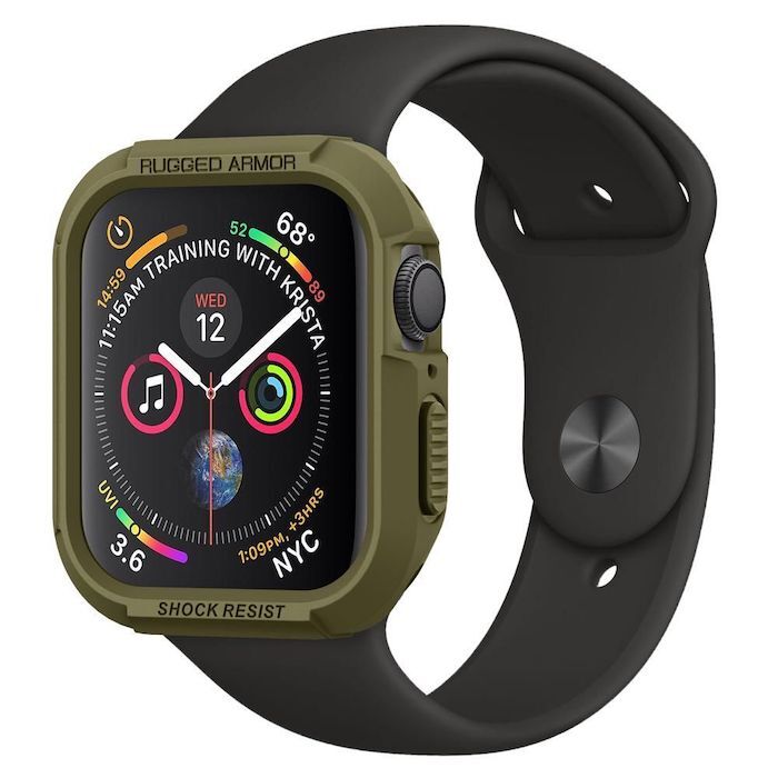Чехол Spigen Rugged Armor (062CS24469) для Apple Watch SE/4/5/6 44mm (Olive Green) купить в интернет-магазине icover