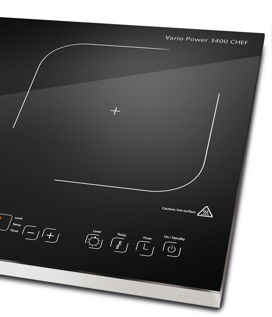 Caso Vario Power 3400 Chef - настольная индукционная плитка (Black/Silver) купить в интернет-магазине icover