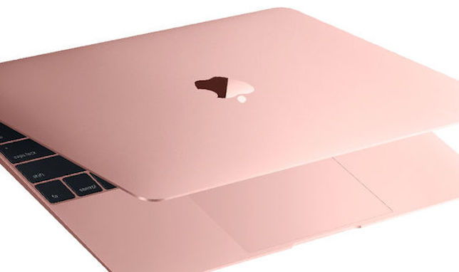 rose gold macbook apple laptop