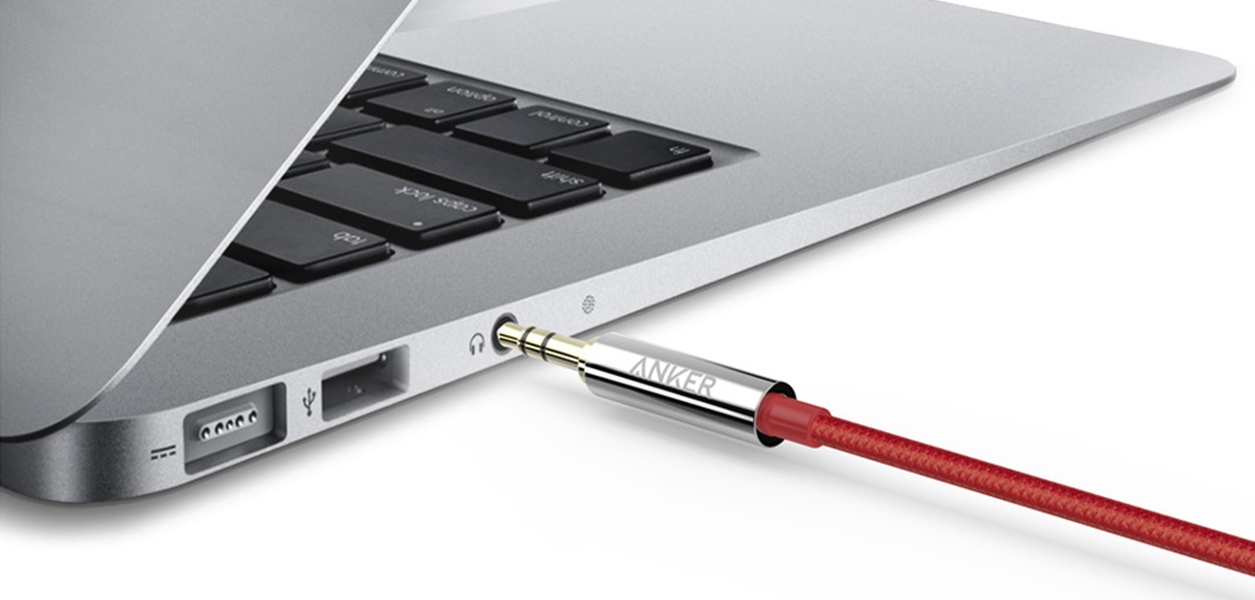 Кабель Anker Aux Audio Premium (A7113091) 3.5mm 1.2m (Red) купить в интернет-магазине icover