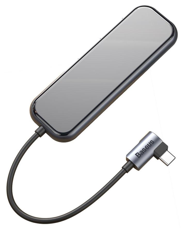 

Хаб Baseus Multi-functional HUB Type-C - 4xUSB3.0+PD Deep Grey (CAHUB-EZ0G)