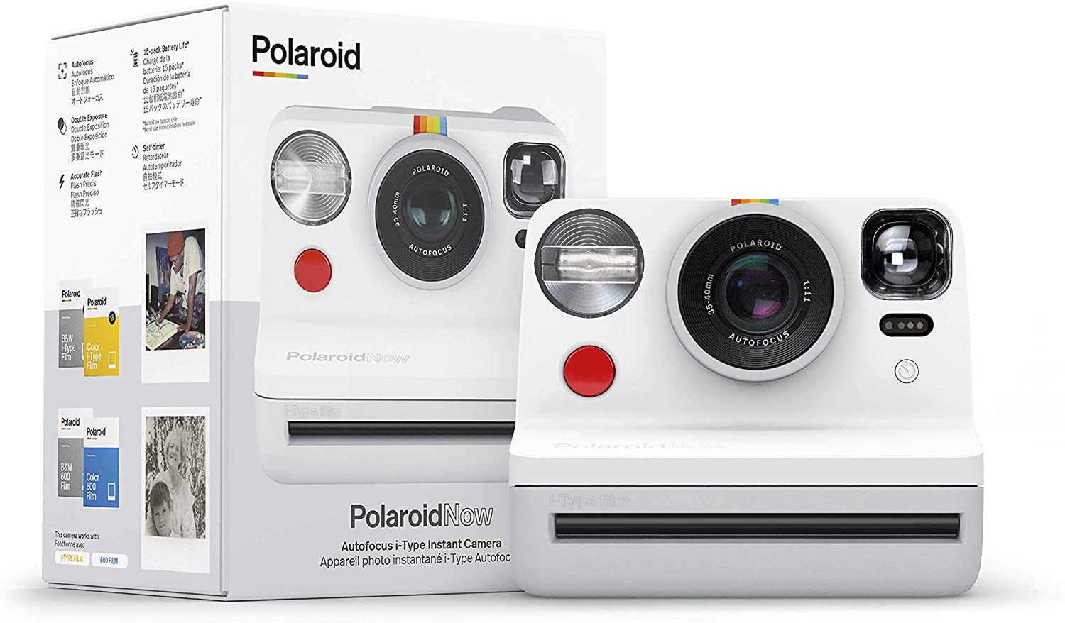 Фотоаппарат моментальной печати Polaroid Now (White) купить в интернет-магазине icover