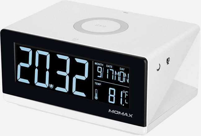 

Беспроводное зарядное устройство с часами Momax Q.Clock QC1 (White), Q.Clock