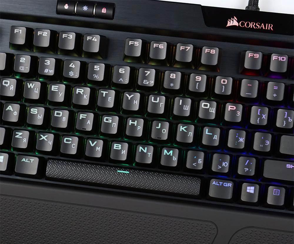 Игровая клавиатура Corsair K70 RGB MK.2 Cherry MX Red CH-9109010-RU (Black) купить в интернет-магазине icover
