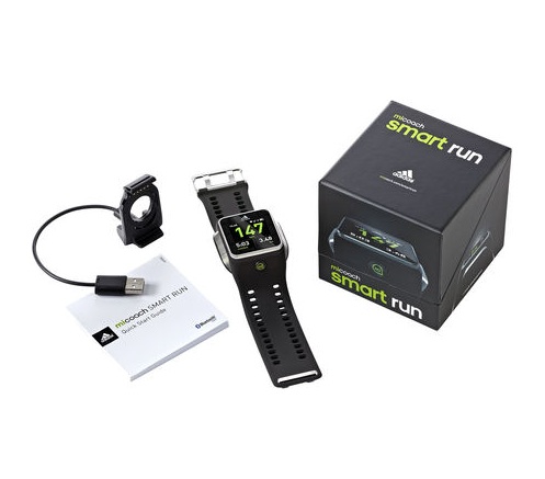 Adidas miCoach Smart Run - спортивные часы с пульсометром (Black) купить в интернет-магазине icover