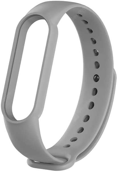 

Сменный ремешок Xiaomi Silicon Strap для Mi Band 5 (Grey)