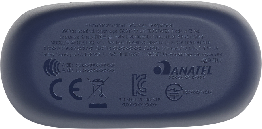 Беспроводные наушники JBL Live Free NC+ TWS (Blue) купить в интернет-магазине icover
