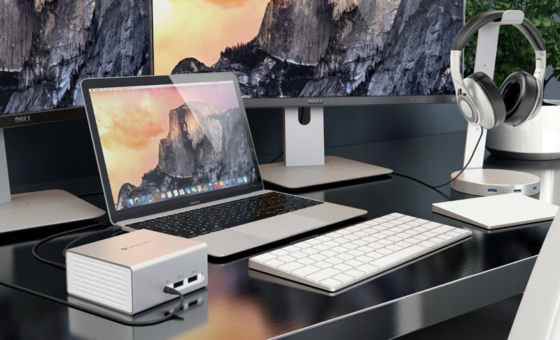Док-станция Satechi Aluminum Mini Docking Station B01CDJL0MM для Mас (Silver) купить в интернет-магазине icover