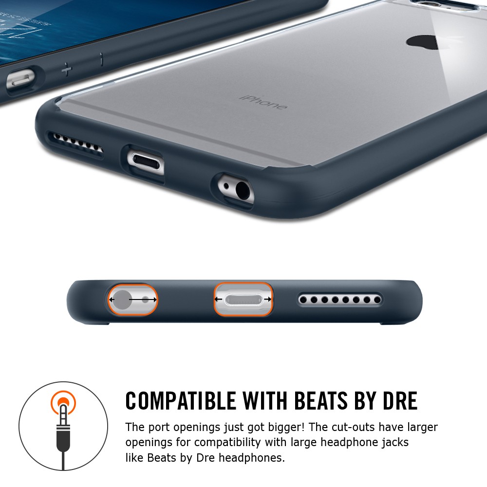 Spigen Ultra Hybrid (SGP10896) - чехол для iPhone 6 Plus 5.5" (Gunmetal) Spigen Ultra Hybrid (SGP10896) - чехол для iPhone 6 Plus 5.5" (Gunmetal)