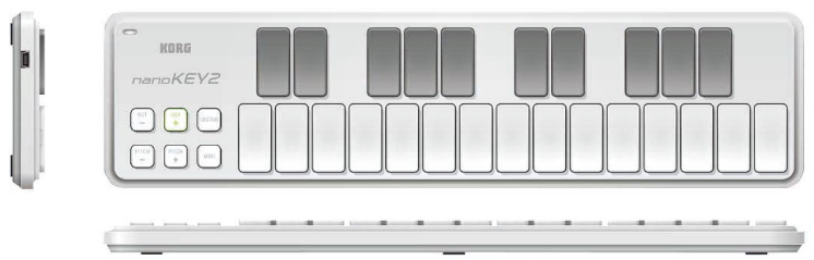 MIDI-клавиатура Korg nanoKEY2 A030501 (White) купить в интернет-магазине icover