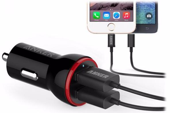 Автомобильное зарядное устройство Anker PowerDrive 2 Lite A2308011 (Black) купить в интернет-магазине icover