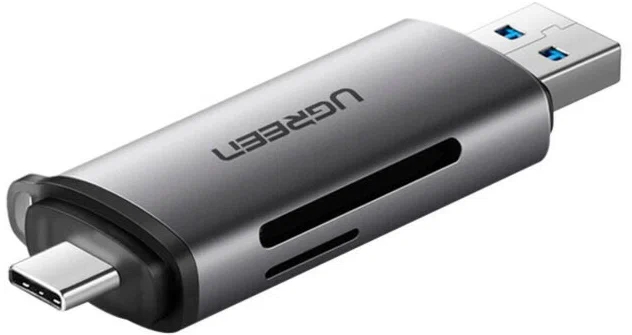 Кардридер UGREEN CM185 (50706) USB-C/USB-A TF/SD (Gray) купить в интернет-магазине icover