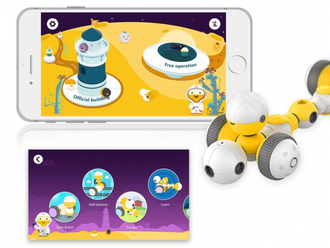Электромеханический конструктор Bell.AI Mabot MA1002 A 2 в 1 (Yellow/White) купить в интернет-магазине icover