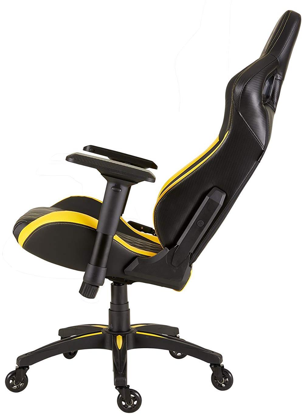 Игровое кресло Corsair T1 Race 2018 CF-9010015-WW (Black/Yellow) купить в интернет-магазине icover