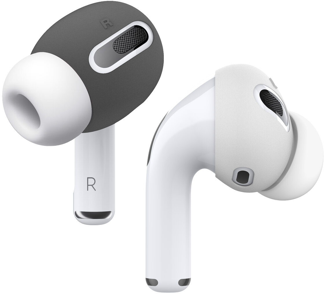 

Чехол Elago Ear Tips (EAPP-PADSM-DGYWH) для AirPods Pro (Dark Grey/White)