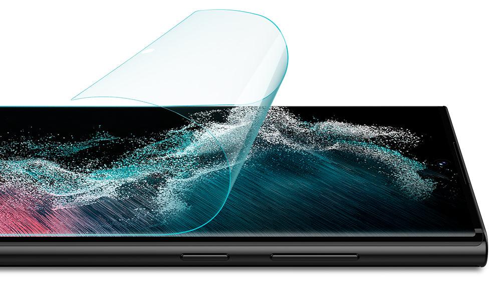 Комплект защитных пленок Spigen NeoFlex AFL04137 для Galaxy S22 Ultra (Clear) купить в интернет-магазине icover