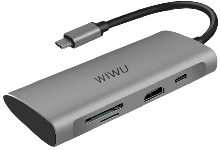 USB-концентратор Wiwu Alpha 731HP (Grey) купить в интернет-магазине icover