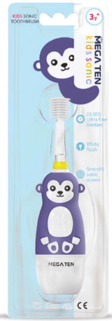 Детская зубная щетка Mega Ten Sonic Kids Обезьянка (Purple) купить в интернет-магазине icover