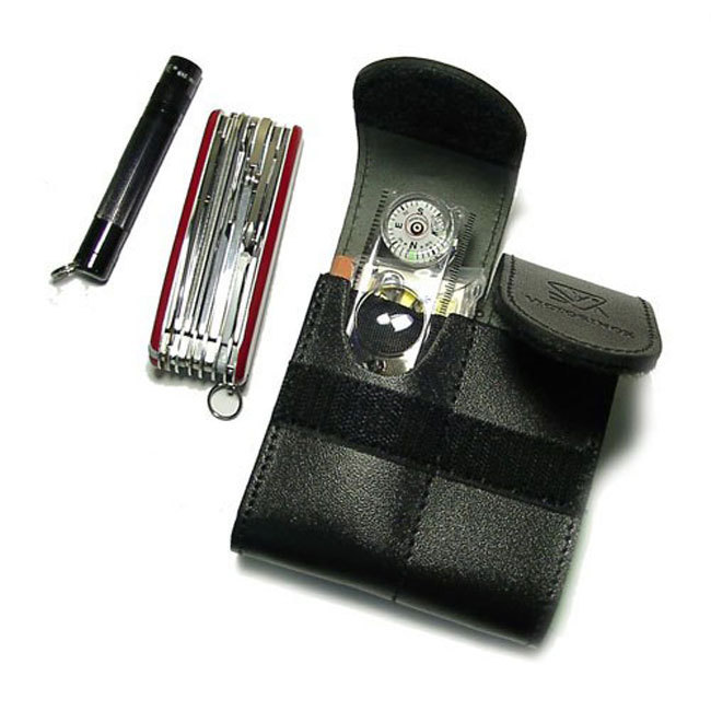 Victorinox Survival-Kit (1.8812) - набор для выживания в кожаном чехле (Black) купить в интернет-магазине icover