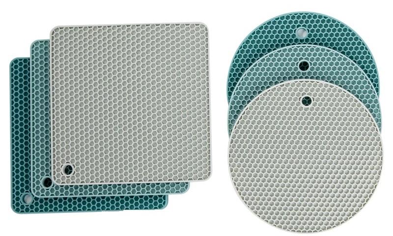 Подставка на стол Xiaomi Jordan & Judy Honeycomb Square Shaped Silicone Mat (Light Grey) купить в интернет-магазине icover