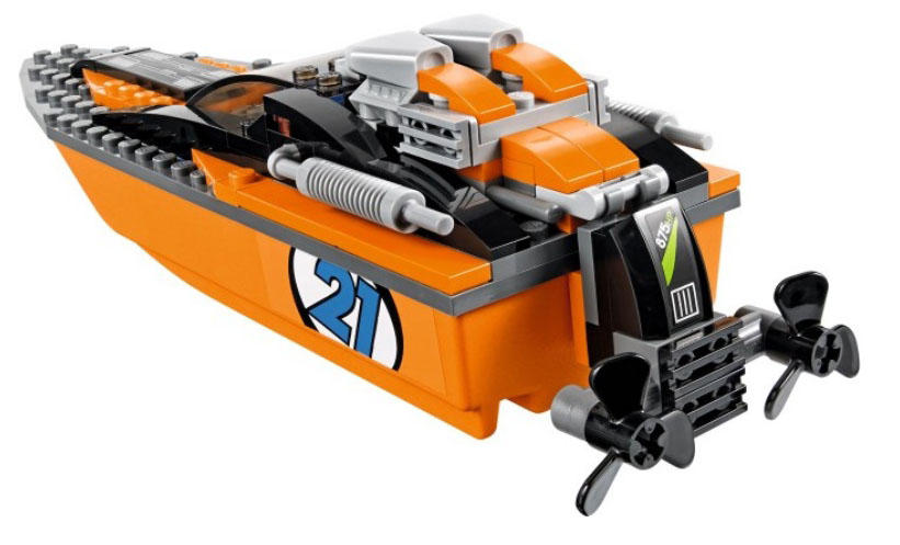 Lego City 4x4 with Powerboat (60085) - внедорожник 4х4 с гоночным катером купить в интернет-магазине icover