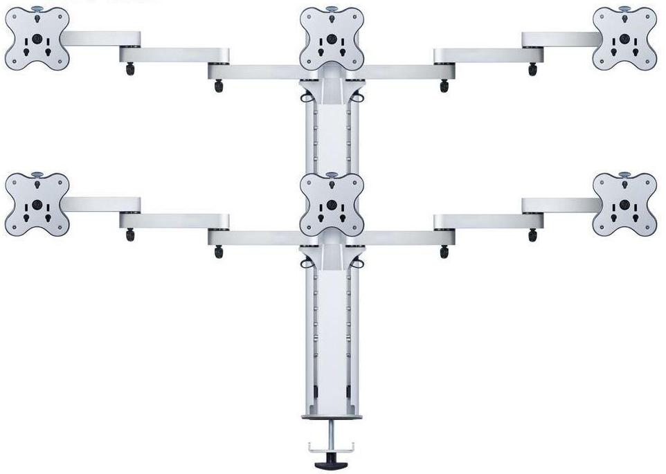 Кронштейн ErgoFount BTFS-603G для 6 мониторов 24'' (Silver) купить в интернет-магазине icover
