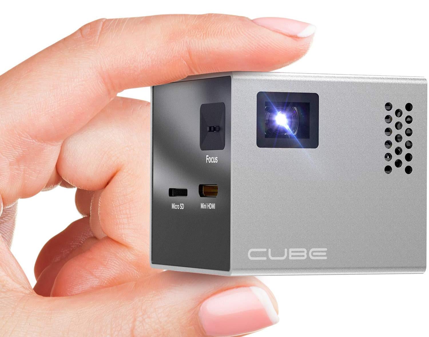 Портативный проектор RIF6 CUBE (Silver) купить в интернет-магазине icover
