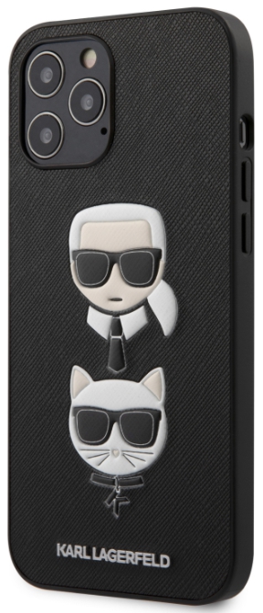 

Чехол Karl Lagerfeld PU Saffiano Karl and Choupette (KLHCP12LSAKICKCBK) для iPhone 12 Pro Max (Black)