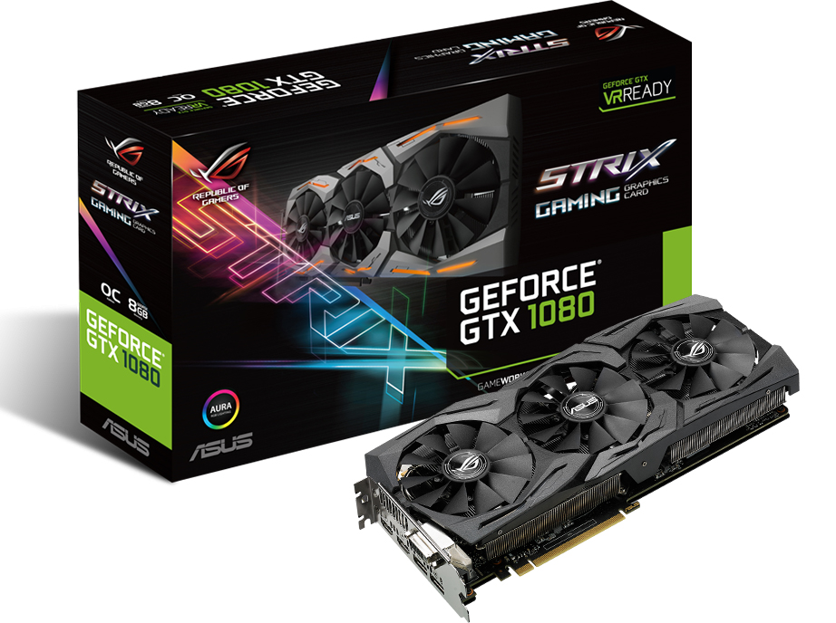 Видеокарта Asus Strix GeForce GTX 1080 Gaming STRIX-GTX1080-O8G-GAMING купить в интернет-магазине icover