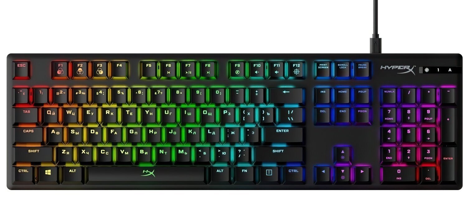 

Игровая клавиатура HyperX Alloy Origins Red switches USB RGB (HX-KB6RDX-RU)