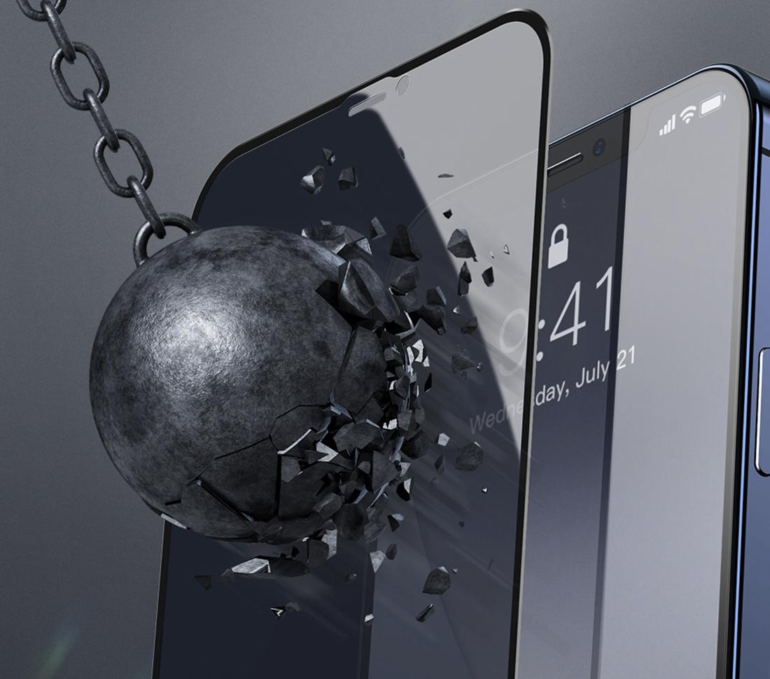 Защитное стекло Baseus Tempered Glass Screen Protector (SGAPIPH67N-ATG01) для iPhone 12 Pro Max (Black) купить в интернет-магазине icover