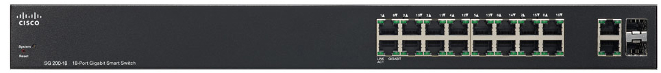 Купить cisco sg 200-18 18-port gigabit smart switch - управляемый коммутатор в Москве. В нашем каталоге интернет-магазина icover.ru вы можете ознакомиться с ценами, подробным описанием, фотографиями и техническими характеристиками. Низкие цены. Высокое качество. Доставка по России. Заказать товары по телефону +7(495)229-39-50 Cisco SG 200-18 18-port Gigabit Smart Switch - управляемый коммутатор купить в интернет-магазине icover