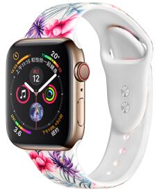 

Ремешок COTEetCI W38 Flowers (WH5265-BR) для Apple Watch Series 4 40mm (White)